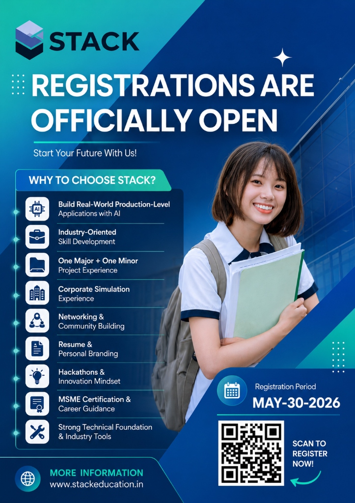 Stack Registrations officially open poster